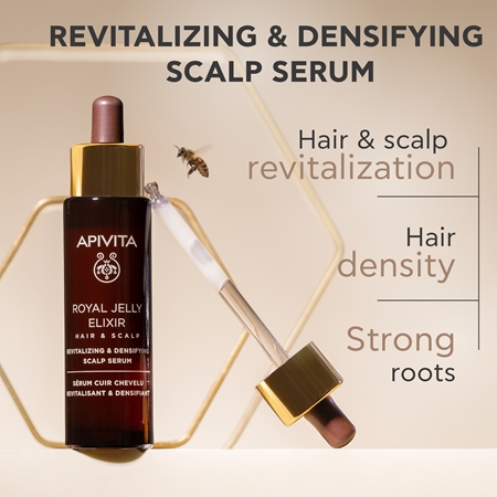 Apivita Royal Jelly Elixir Revitalizing & Densifying Scalp Serum Revitalizing Serum for scalp