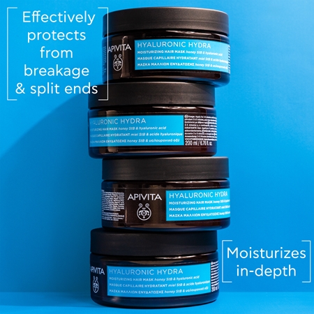 Apivita Hyaluronic Hydra Moisturizing Hair Mask intensive hydratisierende Maske für das Haar