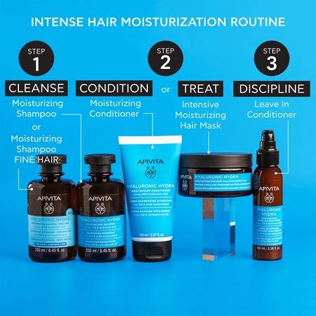 Apivita Hyaluronic Hydra Moisturizing Hair Mask intensive hydratisierende Maske für das Haar