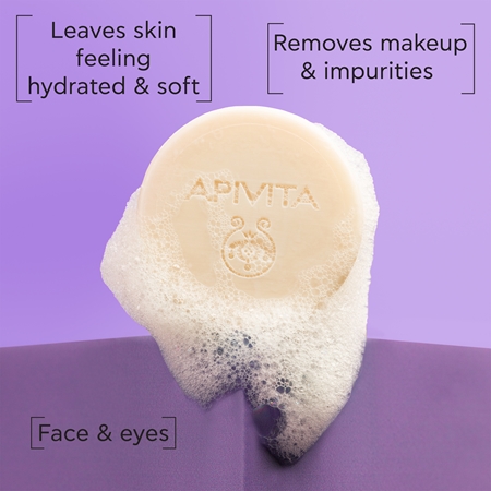 Apivita Cleansing Solid Foamy Cleanser čistiace tuhé mydlo s hydratačným účinkom