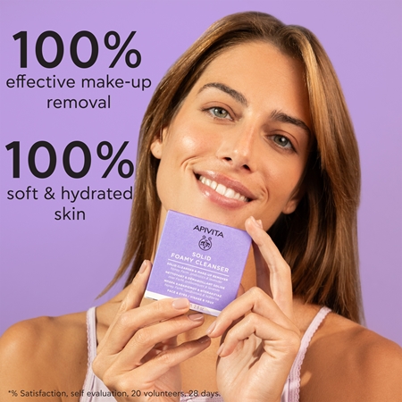 Apivita Cleansing Solid Foamy Cleanser čistiace tuhé mydlo s hydratačným účinkom