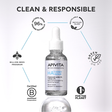 Apivita Bee Tech Concentrates HA5 Honey Repair Serum Revitaliserende Serum met Hyaluronzuur