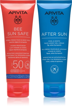 Apivita Bee Sun Safe Beach Essentials dovanų rinkinys deginimuisi SPF 50
