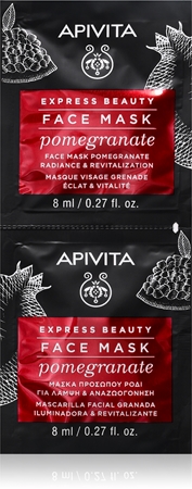 Apivita Express Beauty Pomegranate Revitalising and Brightening Mask