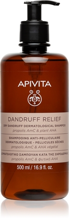Apivita Dandruff Relief Dry Dandruff Dermatological Shampoo Pretblaugznu šampūns sausai un niezošai galvas ādai