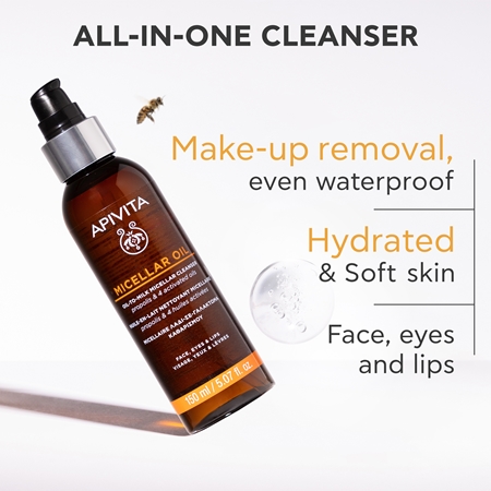 Apivita Cleansing Micellar Oil Cleansing Oil Makeup Remover