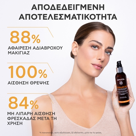 Apivita Cleansing Micellar Oil καθαριστικό λάδι και ντεμακιγιάζ