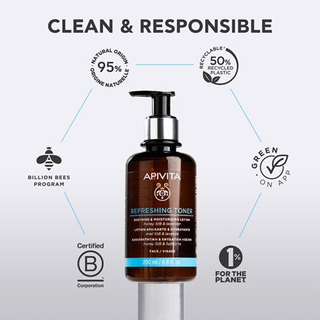 Apivita Cleansing Refreshing Toner valomasis ir raminamasis tonikas