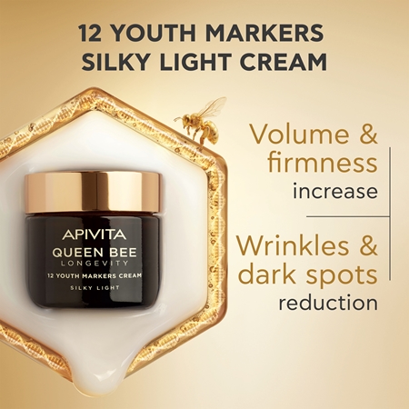 Apivita Queen Bee Longevity Light Cream with firming effect