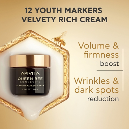 Apivita Queen Bee Longevity Rich Cream with anti-wrinkle effect