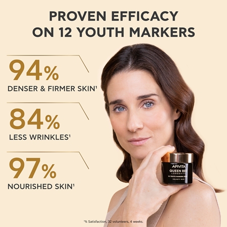Apivita Queen Bee Longevity Rich Cream with anti-wrinkle effect