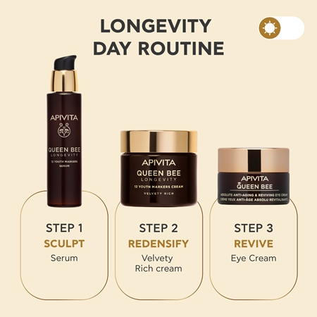 Apivita Queen Bee Longevity Rich Cream with anti-wrinkle effect
