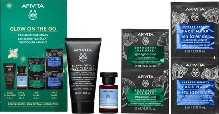 Apivita Glow on the Go Weihnachtsgeschenk-Set zur Verjüngung der Gesichtshaut