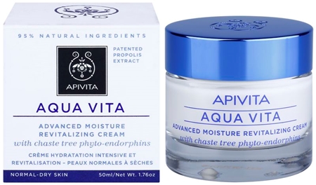 Apivita Aqua Vita интензивно хидратиращ и ревитализиращ крем за нормална и суха кожа