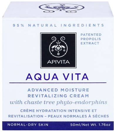 Apivita Aqua Vita интензивно хидратиращ и ревитализиращ крем за нормална и суха кожа
