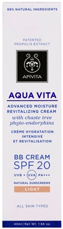 Apivita Aqua Vita BB Cream hidratante y revitalizante SPF 20
