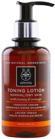 Apivita Cleansing Honey & Orange тонік для нормальної та сухої шкіри