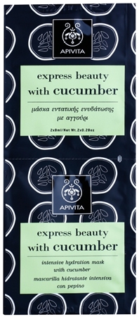Apivita Express Beauty Cucumber intensive feuchtigkeitsspendende Maske für das Gesicht