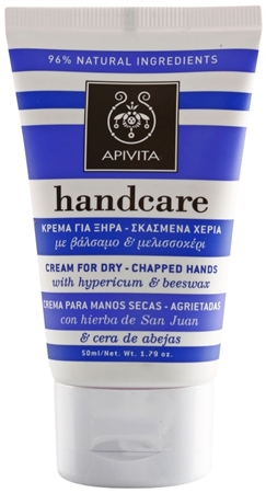 Apivita Hand Care Hypericum & Beeswax Handkräm för torr och sprucken hud