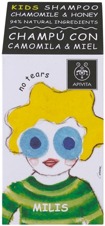 Apivita Kids Chamomile & Honey успокояващ шампоан за деца