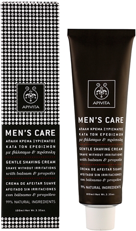 Apivita Men's Tonic Shampoo Balsam & Propolis sanfte Creme für die Rasur