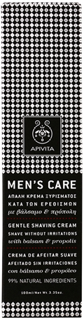 Apivita Men's Tonic Shampoo Balsam & Propolis sanfte Creme für die Rasur
