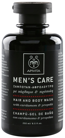 Apivita Men's Care Hair and Body Wash with Cardamon & Propolis sampon és tusfürdő gél 2 in 1