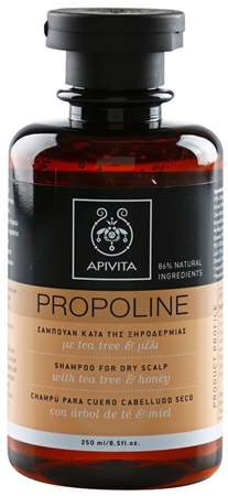 Apivita Holistic Hair Care Tea Tree & Honey shampoing pour cuir chevelu sec avec démangeaisons