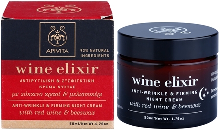 Apivita Wine Elixir Red Wine & Beeswax creme de noite fortificante e antirrugas
