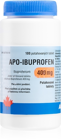Apo-Ibuprofen Apo-Ibuprofen 400 mg potahované tablety ke snížení horečky a tlumení bolesti