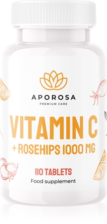 Aporosa Vitamin C 1000 mg s šípky tablety pro podporu imunity, snížení míry únavy a vyčerpání