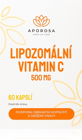 Aporosa Lipozomální vitamin C 500 mg kapsuly na podporu imunity, zníženie miery únavy a vyčerpania