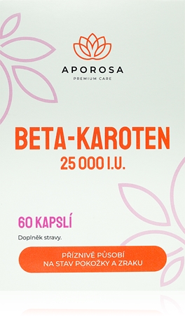 Aporosa Beta karoten 25 000 IU kapsle zrak a pokožka