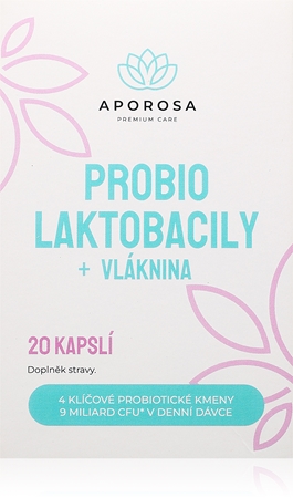 Aporosa Probio Laktobacily + vláknina kapsle pro ochranu střevní mikroflóry