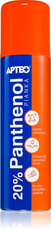 Apteo Panthenol 20 % pena v spreji pre podráždenú pokožku