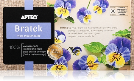 Apteo Bratek herbata ziołowa na poprawę trawienia