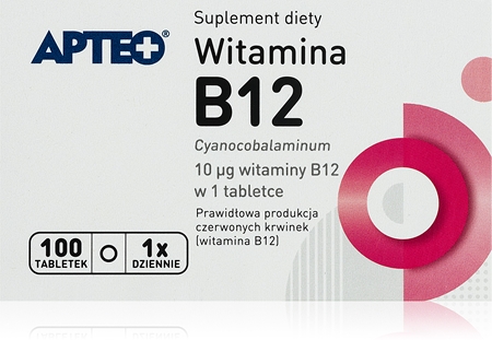 Apteo Witamina B12 kapsułki do wsparcia metabolizmu energetycznego