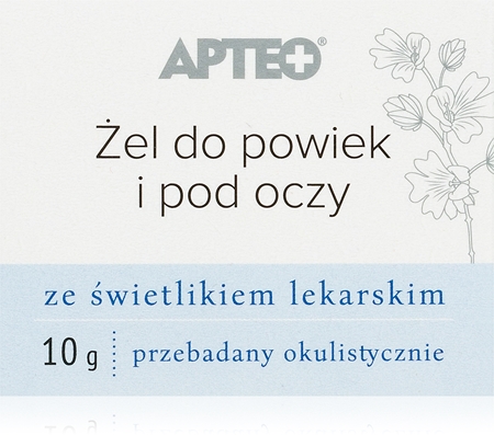 Apteo Gel na oční víčka a pod oči gel pro hydrataci a vypnutí pokožky