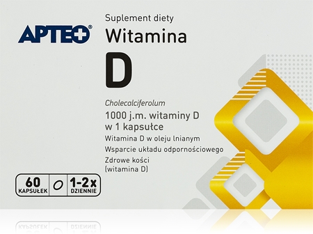 Apteo Witamina D kapsułki na wsparcie układu odpornościowego