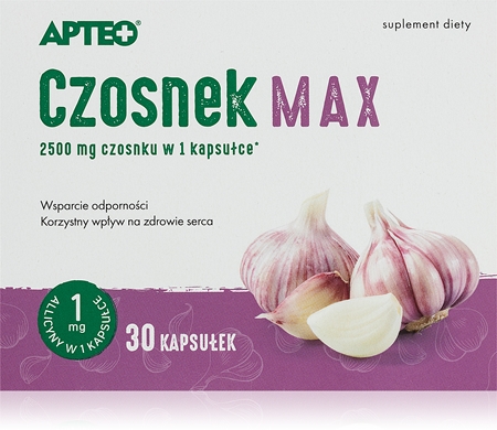 Apteo Czosnek Max kapsułki na wsparcie układu odpornościowego