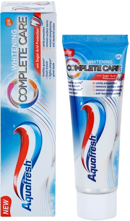 Aquafresh Complete Care Whitening bleichende Zahnpasta mit Fluor