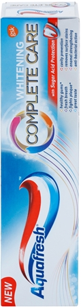Aquafresh Complete Care Whitening bleichende Zahnpasta mit Fluor