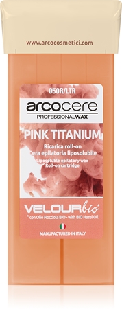 Arcocere Professional Wax Pink Titanium hair removal wax roll-on