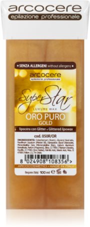Arcocere Professional Wax Oro Puro Gold Cera para depilación con purpurina