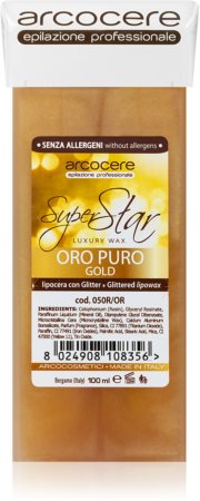 Arcocere Professional Wax Oro Puro Gold epilační vosk se třpytkami