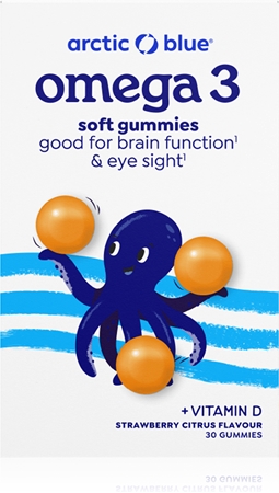 Arctic Blue Omega 3 + Vitamin D podpora psychické a fyzické odolnosti pro děti