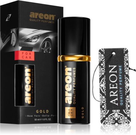 AREON Car Perfume Gold - Luftfrischer in Glasflasche Austria