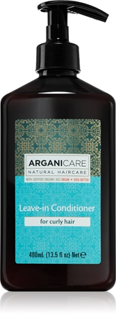 Arganicare Argan Oil & Shea Butter Leave-In Conditioner κοντίσιονερ χωρίς ξέβγαλμα για σγουρά μαλλιά