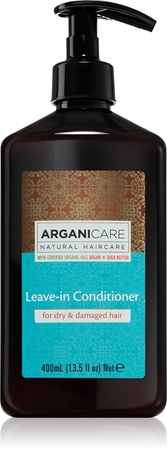 Arganicare Argan Oil & Shea Butter Leave-In Conditioner bezoplachový kondicionér pro suché a poškozené vlasy
