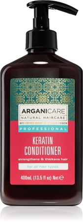 Arganicare Keratin Conditioner balzam za kemično obdelane, beljene ali poškodovane lase